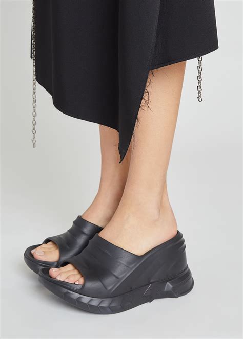 givenchy slides on feet|Givenchy marshmallow sandals.